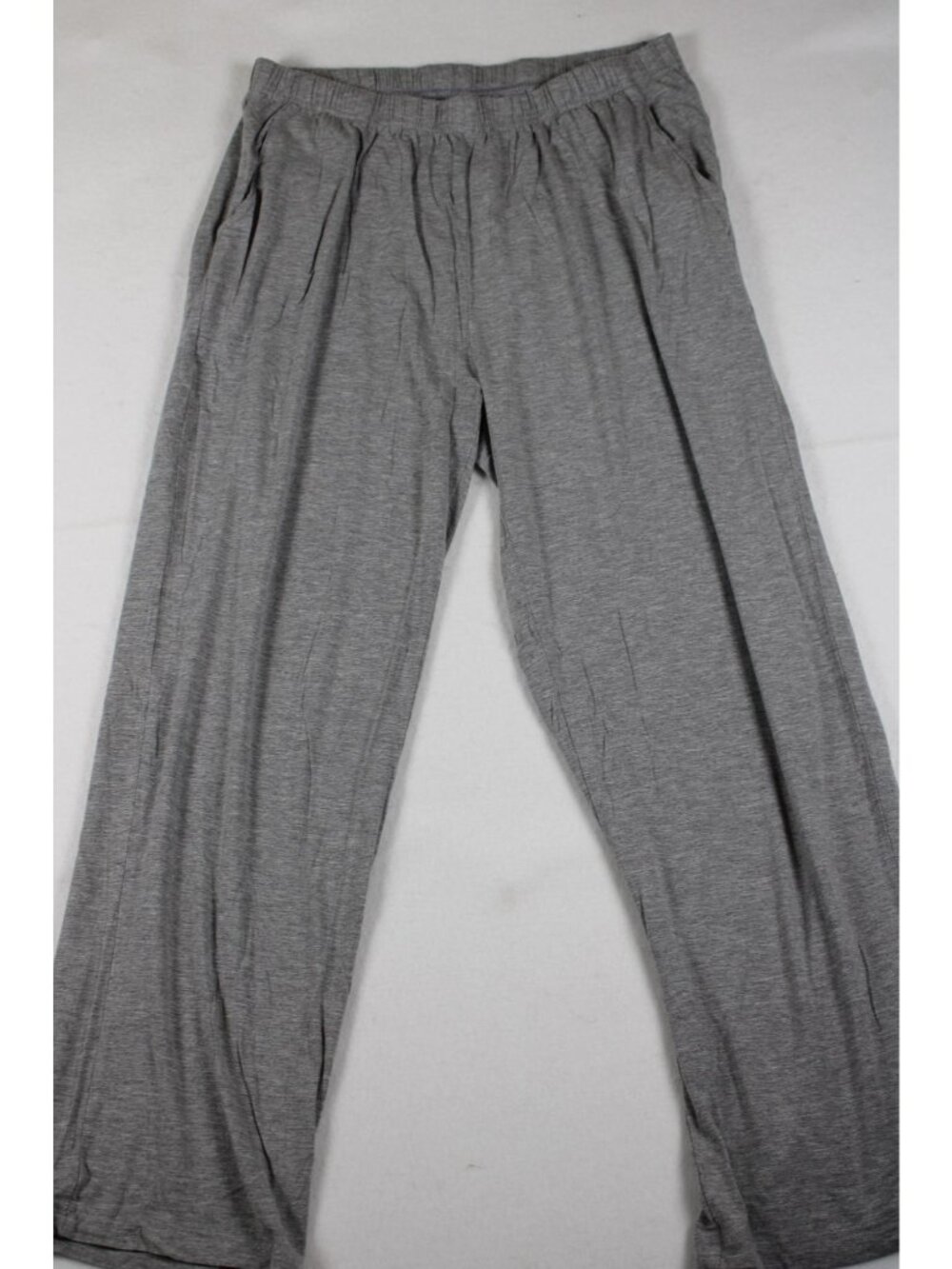 Light Gray Mens Lounge Pants With Elastic Waist & Drawstring Size L